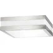 Rabalux Plafond carré extérieur 2xE27 Stuttgart chrome satiné 8227
