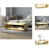 vidaXL Table basse 110x50x33,5 cm pin massif - Tables basses