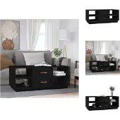 vidaXL Table basse noire 100x50x41 cm Pin massif - Tables basses