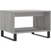 Syfax Table basse sonoma gris 60x50x40 cm bois d'ingénierie