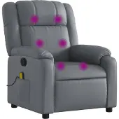 Sonstiges Fauteuil de massage inclinable Gris Similicuir