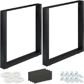 B2X lot de 2 chemins de table noir