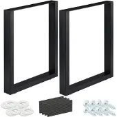 B2X lot de 2 chemins de table noir