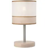 Lamkur Lampe de table ANDREA BLANC BUCKE E27 Ø16cm H:30cm