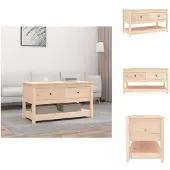 vidaXL Table basse 102x49x55 cm Pin massif - Tables basses