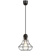 Rabalux Suspension 4649 Ramsey à 1 spot, E27, noire, ronde, style industriel, ø200 mm