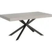 Ityhome - Table extensible 160/420X90 cm Plaker cachemire pieds anthracite