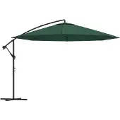Syfax Parasol de jardin en porte-à-faux 3,5 m vert
