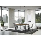Itamoby - Table extensible 130/234x90 cm Ghibli noyer pieds anthracite