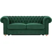 Wintech Chesterfield Max Borneo – Canapé trois places convertible avec sommier-Velluto 10-aveo