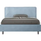 Ityhome - coffre rembourré 140x190 microfibre bleu clair Antea Large