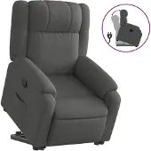 Syfax Fauteuil inclinable Gris foncé Tissu