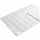 F.a.n. Frankenstolz Couette matelassée en microfibre, légère, en tissu mélangé, lavable, facile d'entretien, de haute qualité, résistante, douce pour la peau, 155 x 220 cm, blanche