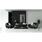 JV Möbel Canapé 3+2 Places Design Moderne En Cuir