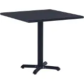Syfax Table de jardin Noir 80x80x75 cm