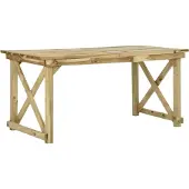 Prolenta Table de jardin exclusive, dimensions 160x79x75 cm, en bois
