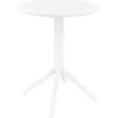 CLP Table pliante Sky round 60, ronde - blanche