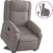 Syfax Fauteuil inclinable taupe tissu