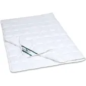 F.a.n. Frankenstolz Couette matelassée en microfibre, facile à laver, facile d'entretien, de haute qualité, résistante, douce pour la peau, 100 x 135 cm, blanche