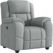 Syfax Fauteuil inclinable Gris clair Tissu