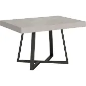 Ityhome - Table extensible 120/224x90 cm Zeplir cachemire pieds anthracite