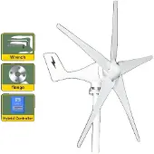 OEM Générateur éolien, Puissance, Conception à axe horizontal, Avechybride, 2000W, 12V