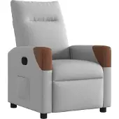 Syfax Fauteuil inclinable gris nuage tissu