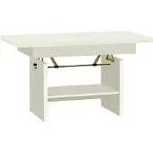 Mirjan 24 Table basse extensible et relevable ALEK – blanc alpin