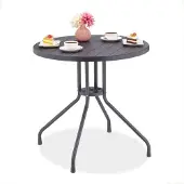 Northix Table de jardin aspect bois gris