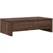 vidaXL Support d'écran avec tiroirs, aspect chêne brun 50x27x15 cm