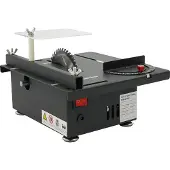 OEM Scie circulaire de table, réglage 7 vitesses, design compact, noire