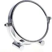 Sonstiges Miroir cosmétique pivotant à 360° sur pied, grossissement 10x Argent