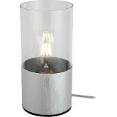 Rabalux Lampe de table moderne en aluminium brossé E27 Zelkova 3153