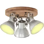 Syfax Plafonnier industriel 25 W Argenté 42x27 cm E27