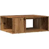 Syfax Table basse vieux bois 90x67x33 cm bois d'ingénierie