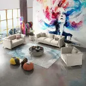 JV Möbel Ensemble de canapés Designer Moderne Chesterfield JVmoebel