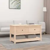Prolenta Maison Exclusive - Table basse 102x49x55 cm en pin massif
