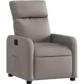 Syfax Fauteuil inclinable Taupe Tissu
