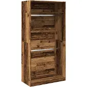 vidaXL Armoire aspect bois ancien 100x50x200 cm Bois composite