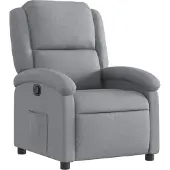 Syfax Fauteuil inclinable gris clair tissu