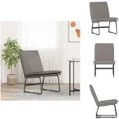 vidaXL Fauteuil lounge Taupe 52x75x76 cm Tissu - Fauteuil