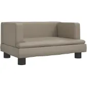 Syfax Lit pour chien cappuccino 60x40x30 cm similicuir