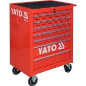 YATO Chariot d'atelier avec 7 tiroirs, capacité de charge de 300 kg