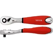 YATO YT-0733, Acier au chrome vanadium, 1 pièce, Noir, Chrome, Rouge, Noir, Rouge, 1/4", 6.3 mm