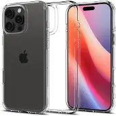 Spigen Crystal Hybrid - Crystal Clear - iPhone 16 Pro Max (Apple iPhone 16 Pro Max), Coque pour téléphone portable, Transparent
