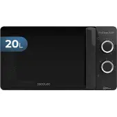 Cecotec 01524 four à micro-ondes Surface plane Seulement micro-ondes 20 L 700 W Noir, Micro-ondes, Noir