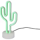 TRIO Lampe de table LED CACTUS blanc et vert, 1,8 W, 153 lm, plastique, dimensions : 29,5 x 15 x 10 cm, IP20, RL