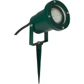 Brilliant Broche d'extérieur verte FASCO | tête pivotante | dimmable avec ampoule adaptée | projecteur pour éclairage d'arbre | 1x GU10 douille max. 20 Watt