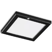 Ideal Lux Plafonnier moderne Aura Plastic Black Sensor Led 20W 4000K