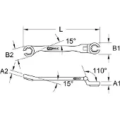 Ks Tools 518.0392 Clé polygonale double